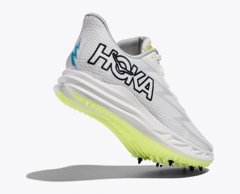 White Men's HOKA Crescendo MD Track Spikes | 0769345-TY