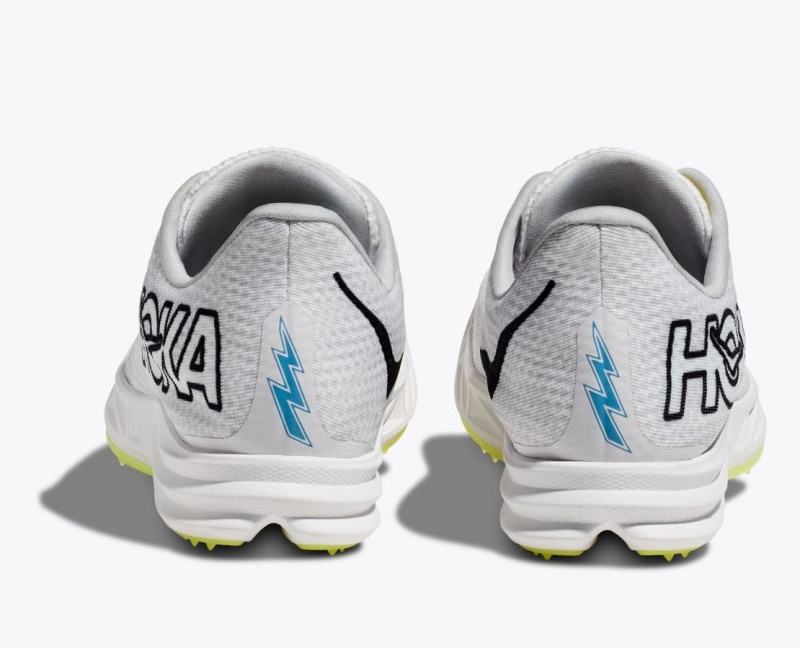 White Men's HOKA Crescendo MD Track Spikes | 0769345-TY