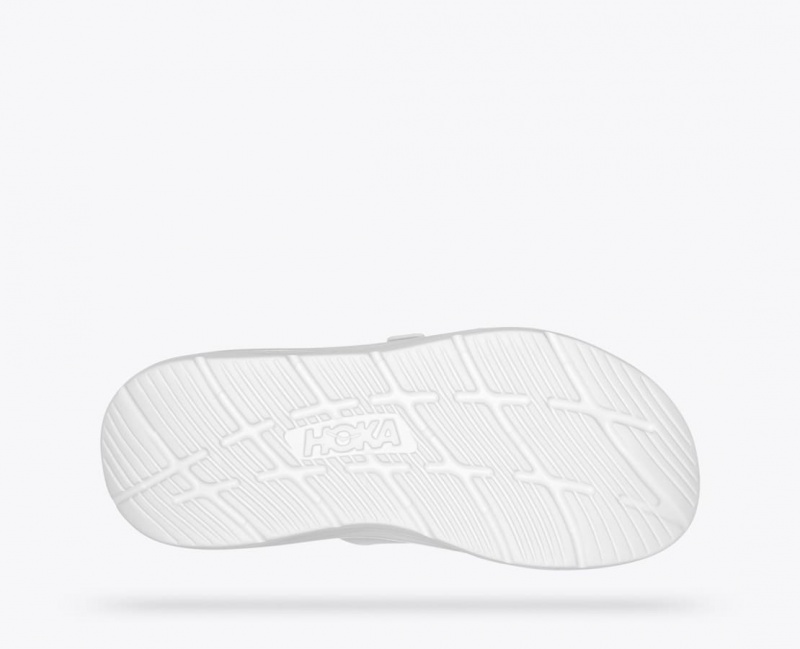 White Men's HOKA Ora Luxe Slide | 5683247-IV