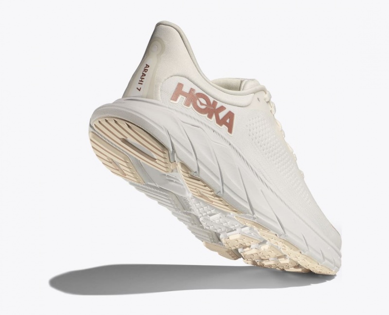 White Women's HOKA Arahi 7 Running Shoes | 7083125-NC