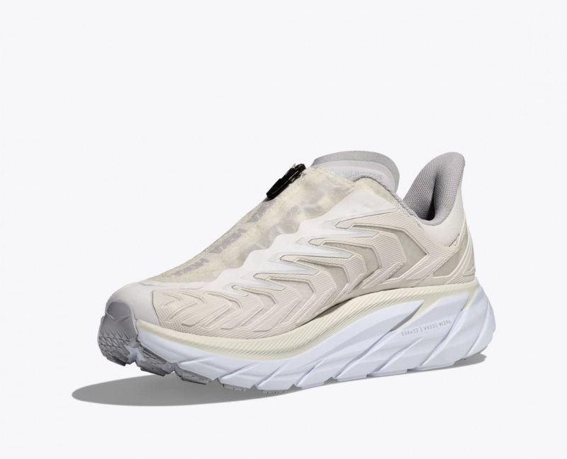 White Women's HOKA Project Clifton Sneakers | 0758943-QF