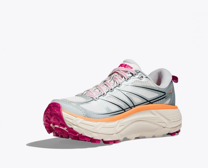 White / Grey / Orange Women's HOKA Mafate Speed 2 Sneakers | 1730952-RN