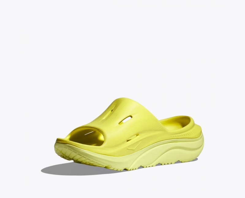 Yellow Kids' HOKA Ora Recovery 3 Slides | 6417852-VK