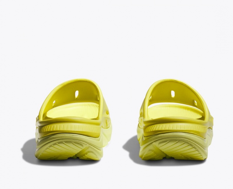 Yellow Kids' HOKA Ora Recovery 3 Slides | 6417852-VK