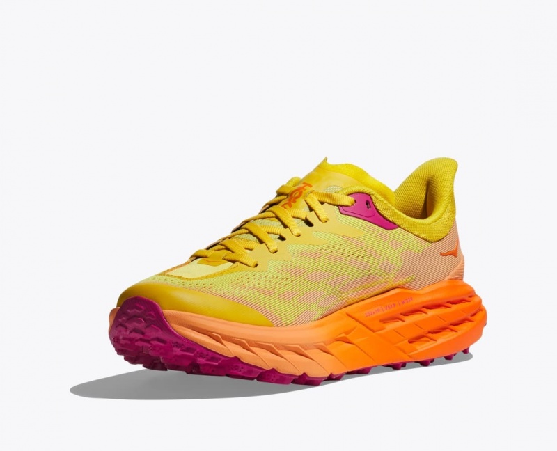 Yellow / Orange Women's HOKA Speedgoat 5 Trail Running Shoes | 3189654-VB